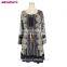 Wholesale Designer Clothing Tribal Mandala Print Poncho Hoodie With Tassel Fringe
