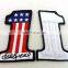 Factory wholesale custom flat logo embroidery patch
