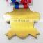 Irregular shape antique gold plating medal zinc alloy casting medal commemorative medal weight-lifting medal