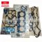 Engine parts 4JJ1 engine gasket set for excavator