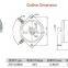 3200RPM 800W 24Volt Hydraulic DC Motor With 80mm Outside Diameter