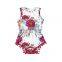 Girl Playsuit Summer Pom Pom Rompers Baby Bubble Romper