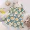 2020 summer new girl Korean style suit full version printed suspender top and western style short skirt two-piece suit