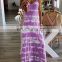 Summer Clothing Tie Dye Dress Woman New Fashion Maxi Dress Plus Size Available