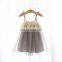 2019 Summer Fashion Flower tutu dresses Girl's dress sleeveless vest ribbon pure cotton net yarn baby lace dress 2-6T