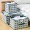 Hot selling colorful fabric clothing storage boxes with lid foldable storage box cubes