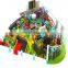 Large castle style children amusement park with slide,kids indoor playground