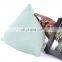 High quality plain green multi functional triangular home decorative knitted pillows triangle pillow for sale