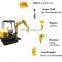 promotion 1.8t excavator mini excavator 1.8ton steel track for sale with CE