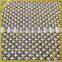Wholesale Hotfix Design Round Ceramic Crystal Rhinestone Mesh Sheets for Bag FRM-176