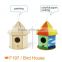 F199 bird house DIY 3D wooden puzzle