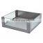 Home furniture kitchen soft close full extension double clear tempered glass drawer slide