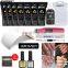 UV nail art kit with 24w led lamp poly gel set with base coat and top coat gel nail polish kit