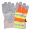 Hot sell heavy duty cow split construction work leather gloves for hand protective
