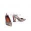 Snake print color wholesale design block heel court shoe pointed toe footwear pumps sandals shoes