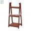 Foldable Wood Slat Plant Rack, Decorative Indoor / Outdoor Display Shelf Stand