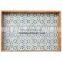 wooden gold shade fancy tray