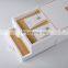 White 2 layer drawer shape luxury cosmetic night repair hydrating serum paper beauty packaging box
