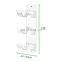 Hand Towels - Easy Mount 3-Level Bathroom Wall Mount Towel Rack Holder Clear Acrylic Organizer for Storage of Towels