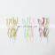 Wholesale 6Pcs/Set Birthday Cake Candle Wedding Party Decoration Curved Candle Cake Topper