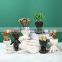 Amazon Hot Desktop Decorative Pots Succulent Plant Cute Human Design Flower Pots & Planters