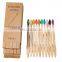 Biodegradable Nylon 4 Bpa Free 4 pack Bamboo Toothbrush Manufacturer