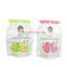Wholesale Custom Printing Bag Matte Square Flat Bottom pouch with handle Packaging pouch for salad and vegetable