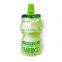 Custom plastic water drink juice clear special-shaped pouch bag with spout bottle shape