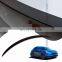 For Tesla Model Y Car Carbon ABS Spoiler Original Style Rear Trunk Tail Wing Sticker Accessories Protective