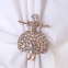 Table Decoration Metal Napkin Buckle Diamond Crystal Rhinestone Dancing Girl Napkin Ring
