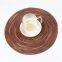 Natural Round Woven Charger Plate Dining Placemats For Dining Table