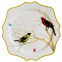 Modern Design Fine Bone China Dinnerware Sets Ceramic Dishes Gold Bird Charger Plate