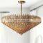 Exquisite Modern Luxury Diamond-Cylindrical Crystal Pendant Chandelier for Living Dining room Kitchen Island Foyer Bedroom