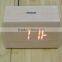 LED Wooden Digital Stand Clock with Touch Function for Snooze