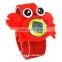 LP1511 Red color silicone slap bracelet LCD watch