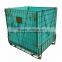 Industrial storage steel wire mesh container
