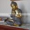 Tibet Sleeping Buddha Statue Hand Carved Folk Vintage Napping Serene Tranquil Peace Solemn Buddha