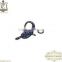 Blue Sapphire Gemstone Pave Jewelry Lock Finding, 925 Silver Lock Clasp Finding , Gemstone Designer Handmade Jewelry Components
