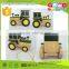 OEM/ODM Newest Design Mini John Deere's Car Wooden Pulling Toy for Sale