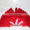 Indian Feather Headdress With Turkey Feather, Red & White