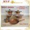 MSF-6689 12pcs pressing aluminum cookware set fancy champagne painting & non stick coating