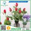 Greenflower 2016 Wholesale Real Touch Latex PU China Artificial Flowers Rose Bud for wedding decoration