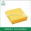 customized shaped yellow packaging gift box