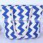 Personalized Embroidery Monogram Chevron Canvas Handbag Beach Tote