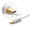 Free shipping Portable Gold Thunderbolt Mini Display Port DP to HDMI VGA Adapter Cable for Mac Book Pro Air Wholesale