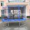retagular high jump trampoline with safety enclosure for sale from the factory