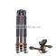 Q988C Most stable professional portable carbon fiber camera tripod for digital DSLR 1680mm telescopic tripod leg