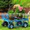 Steel Heavy Duty Utility Wagon Lawn Cart Yard Crate Garden Supplies Blue Most Popular