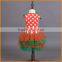 2015 Kids Girls Santa summer dress new girl skirt Tutu Skirt short sleeved children