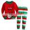 Hot selling wholesale comfortable cotton funny christmas children pajamas TR-F155D